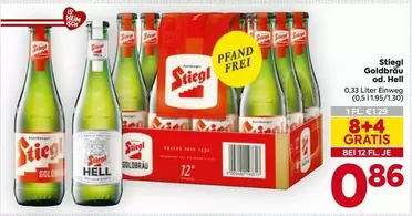 Stiegl - Goldbr	own od. Hell