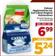 Catsan Hygienestreu od. Cat's Best Original Katzenstreu