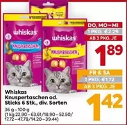 Knuspertaschen od. Sticks