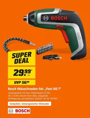 Bosch - Akkuschrauber-Set "Flexi IXO 7"
