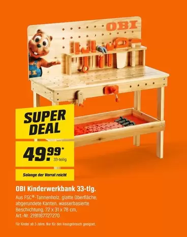 Kinder - werkbank 33-tlg.