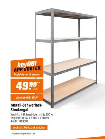 Metall-Schwerlast-Steckregal