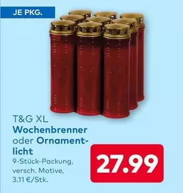 Wochenbrenner oder Ornament-licht