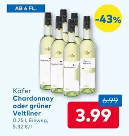 Käfer Chardonnay oder grüner Veltliner