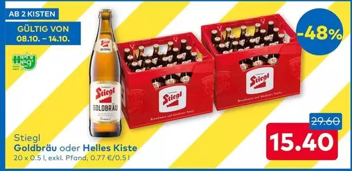 Stiegl - Goldbräu oder Helles Kiste