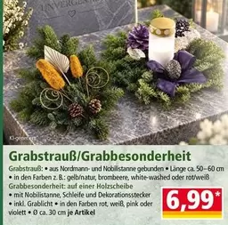 Pink - Grabstrauß/Grab-Besonderheit