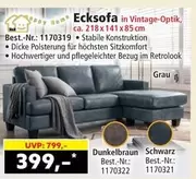 Schwarz - Ecksofa