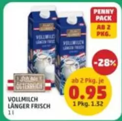 VOLLMILCH LÄNGER FRISCH