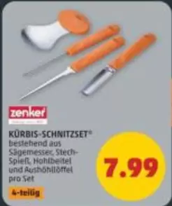 Kürbis-Schnitzset
