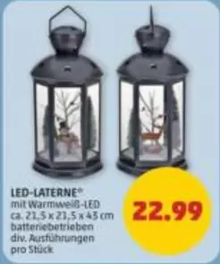 LED-LATERNE
mit Warmweiß-LED