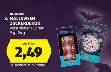 HALLOWEEN ZUCKERDEKOR
