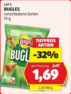 BUGLES verschiedene Sorten