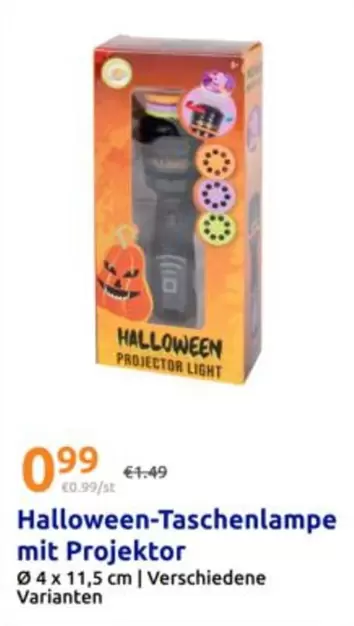 Halloween-Taschenlampe mit Projektor