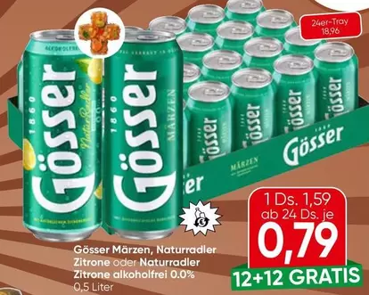 Märzen, Naturradler Zitrone oder Naturradler Zitrone alkoholfrei