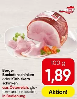 Berger Backofenschinken oder Kürbiskernschinken
