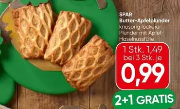 Butter-Apfelplunder