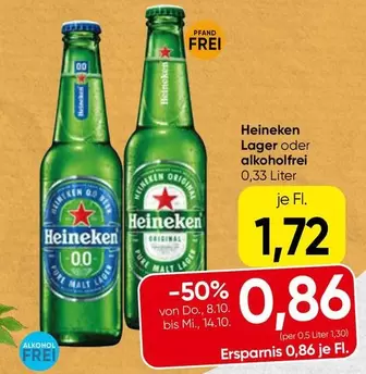 Lager oder alkoholfrei 0,33 Liter