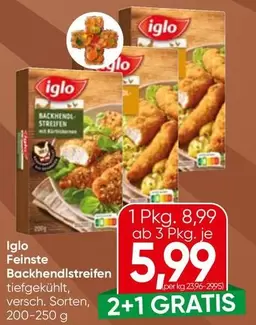 Feinste Backhendlstreifen