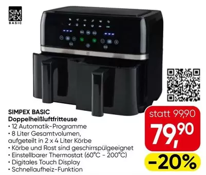 Doppelheißluftfritteuse