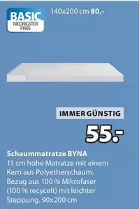 Schaummatratze BYNA