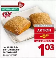 Bio-Dinkelvollkornweckerl backofenfrisch