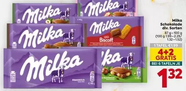 Milka - Schokolade div. Sorten