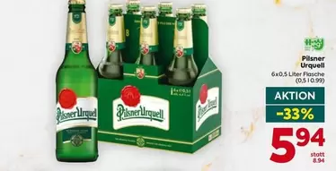 Pilsner Urquell 6x0,5 Liter Flasche