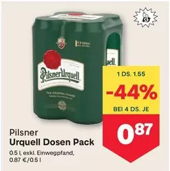 Pilsner Urquell Dosen Pack
