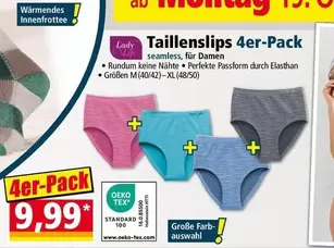 Taillenslips 4er-Pack