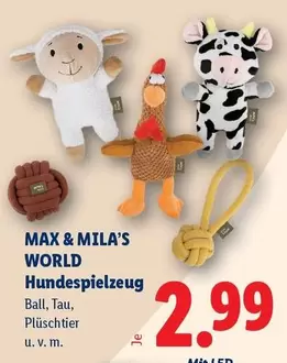 Hundespielzeug Ball, Tau, Plüschtier u.v.m.