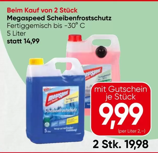 Megaspeed Scheibenfrostschutz Fertigmischung bis -30° C