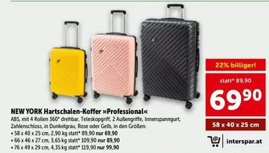 NEW YORK Hartschalen-Koffer "Professional«