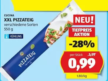 XXL PIZZATEIG verschiedene Sorten