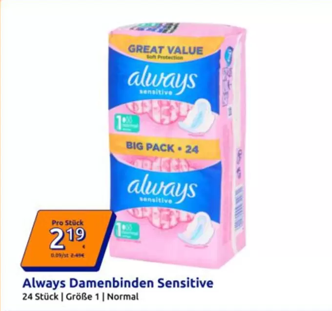 Damenbinden Sensitive
