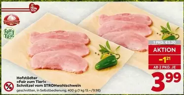 Schnitzel vom STROHWohlschwein