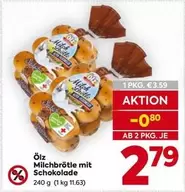 Milchbrötle mit Schokolade