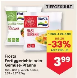 Fertiggerichte oder Gemüse-Pfanne