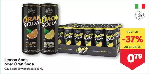 Lemon Soda oder Oran Soda