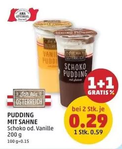 Ama - Pudding mit Sahne