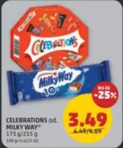 CELEBRATIONS od. MILKY WAY