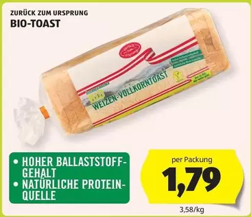 BIO-TOAST WEIZEN-VOLLKOR NTOAST