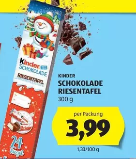 Kinder - SCHOKOLADE RIESENTAFEL