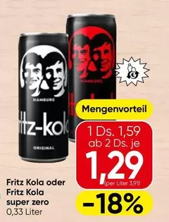 Hamburg - Fritz Kola oder Fritz Kola super zero