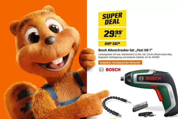 Bosch - Akkuschrauber-Set "Flexi 3D"
