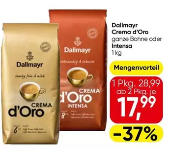 Crema d'Oro Intensa ganze Bohne