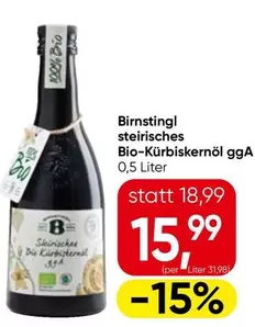 Bio - Birnstingl steirisches -Kürbiskernöl gga