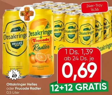 Ottakringer Helles oder Frucade Radler
