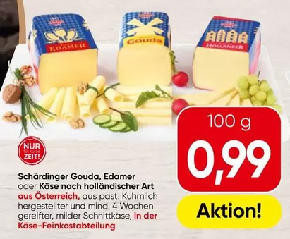 Gouda, Edamer oder Käse nach holländischer Art