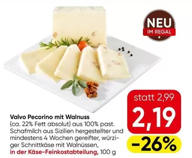 Valvo Pecorino mit Walnuss