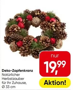 Deko-Zapfenkranz